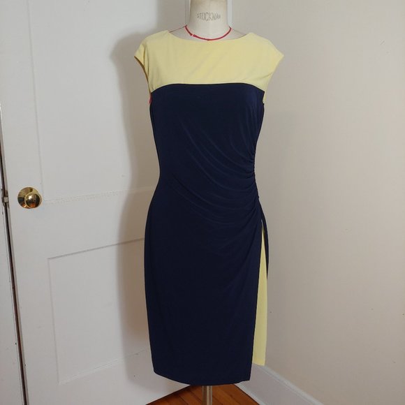 Ralph Lauren Draped Knit Dress - Picture 1 of 5